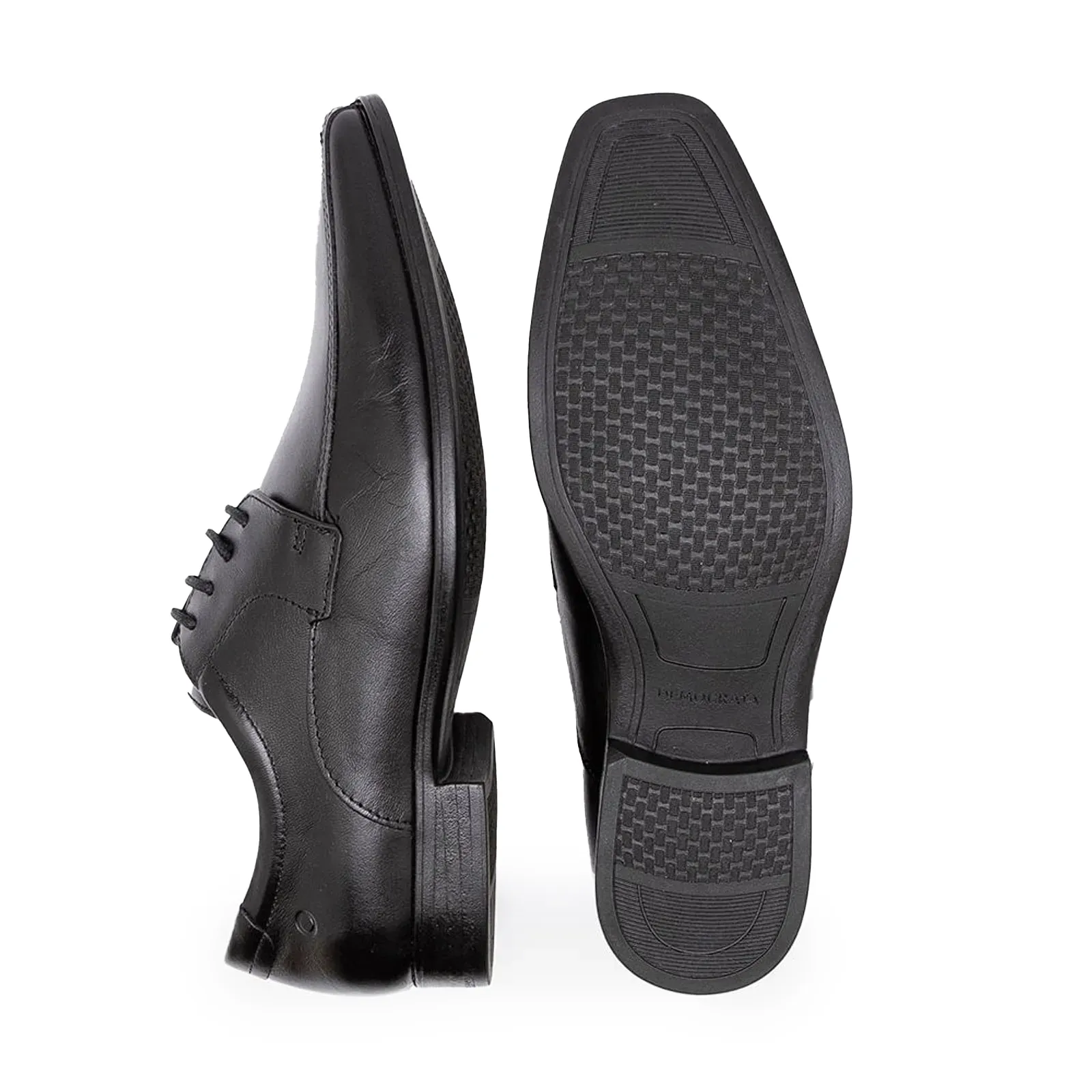 Democrata Sapato 244101-001 Preto . Couro Bovino -1-